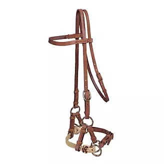 Tory Harness Leather Double Nose Side Pull