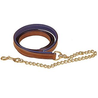 Tory Padded Leather Lead w/Chain