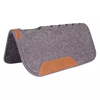 Mustang Vented Felt Square Pad with Wear Leathers