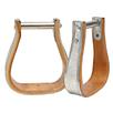 Tough-1 Wooden Metal Bound Roper Bell Stirrups