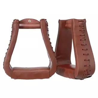 Tough1 Oversized Leather Bell Stirrups