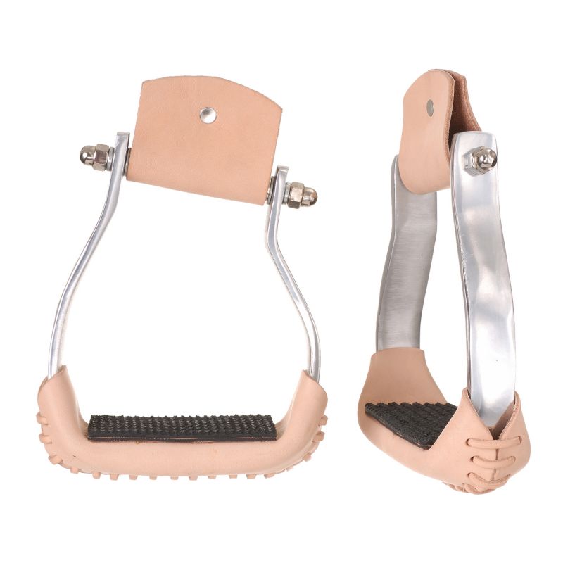 Tough1 Angled Aluminum Stirrups 2In