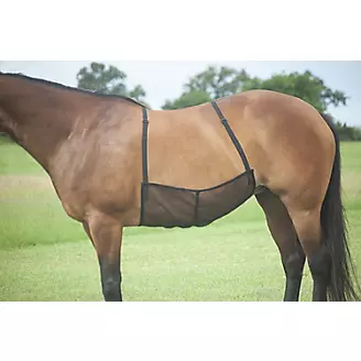 Adjustable Horse Fly Sheet Belly Guard Net Protection Blanket Rug