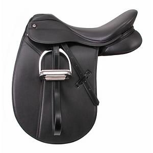 Pro Am Synthetic Dressage Saddle Complete Pkg 17" or 18" Seat-Regular or Wide 