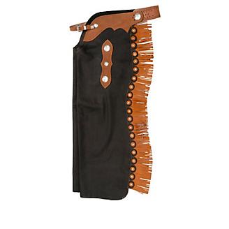 Tough1 Smooth Leather Reining Cowboy Chaps