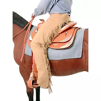 Tough1 Synthetic Suede Western Show Chaps