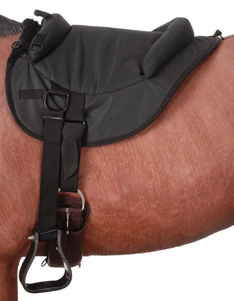 31-910-2-0 Tough1 Cordura Round Soft Saddle Adult Black sku 31-910-2-0