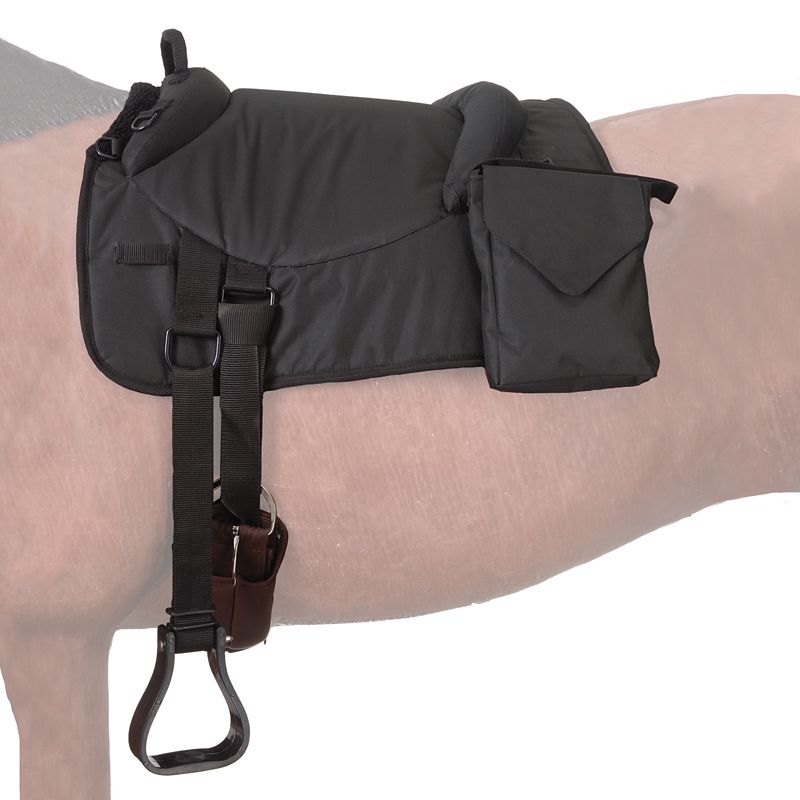 31-915-2-0 Tough1 Cordura Square Soft Saddle Adult Black sku 31-915-2-0