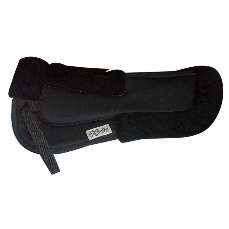 Exselle Rolled Edge Half Saddle Pad Black