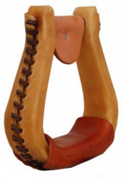 4289-NR21/2 American Saddlery Rawhide Visalia Stirrups 2.5In N sku 4289-NR21/2