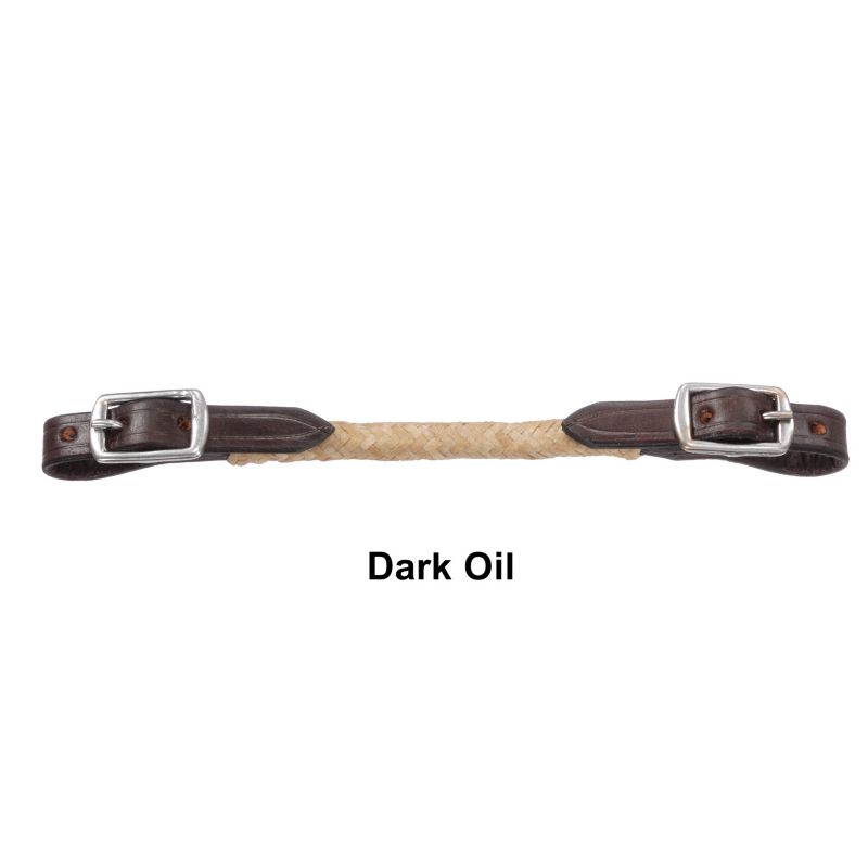 Royal King Rawhide Curb Strap Dark Oil