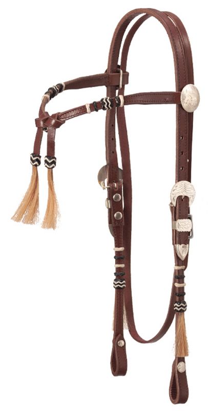 Royal King Rolled Braided Tassel Knotted Headstall