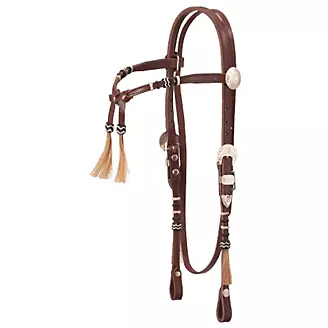 Royal King Rolled Braided Tassel Knotted Headstall
