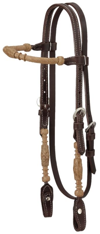 Royal King Rolled Rawhide Browband Headstall