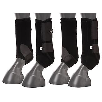 Medium Tough 1 Economy Vented Horse Leg Sport BOOTS Set of 4 Black for sale online 
