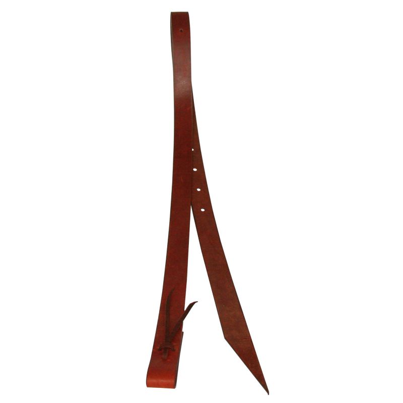 Western Leather Tie Strap Burgundy/Brown