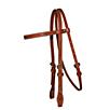 Western Leather Browband Headstall w/Chicago End