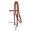 Western Leather Browband Headstall w/Tie End