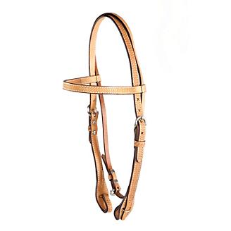 NEW Weaver Working Tack Leather Tab Quick Change Browband Headstall 