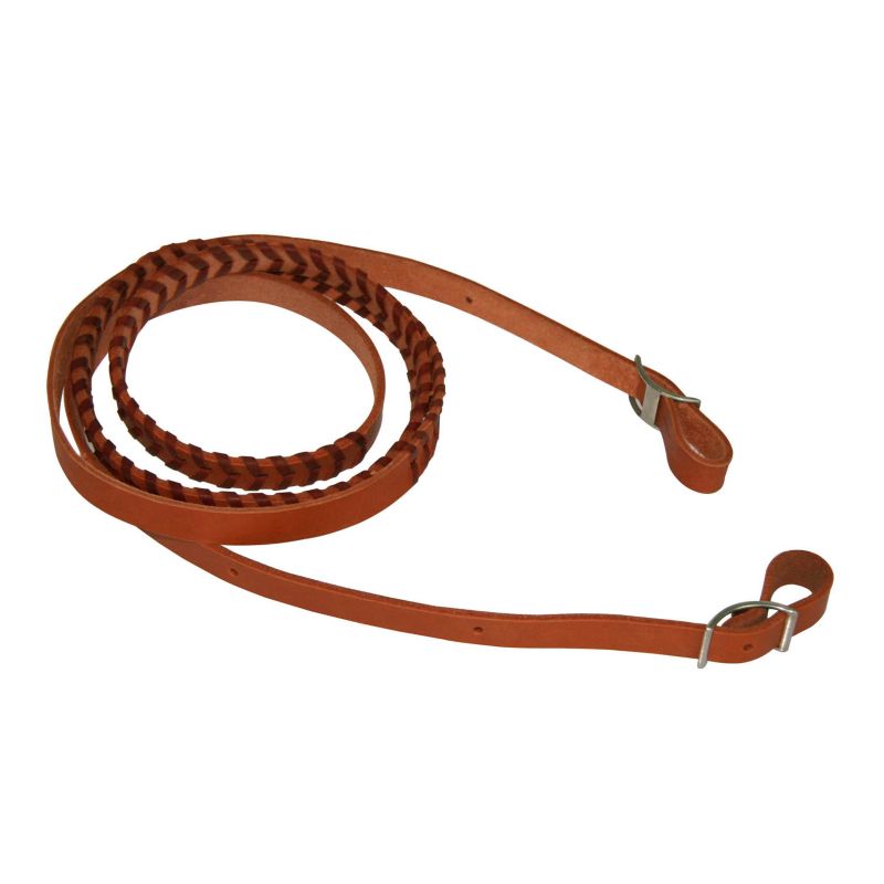 180843BG Western Laced Leather Roping Rein sku 180843BG