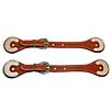 Western Rawhide Tooled Straight Spur Straps