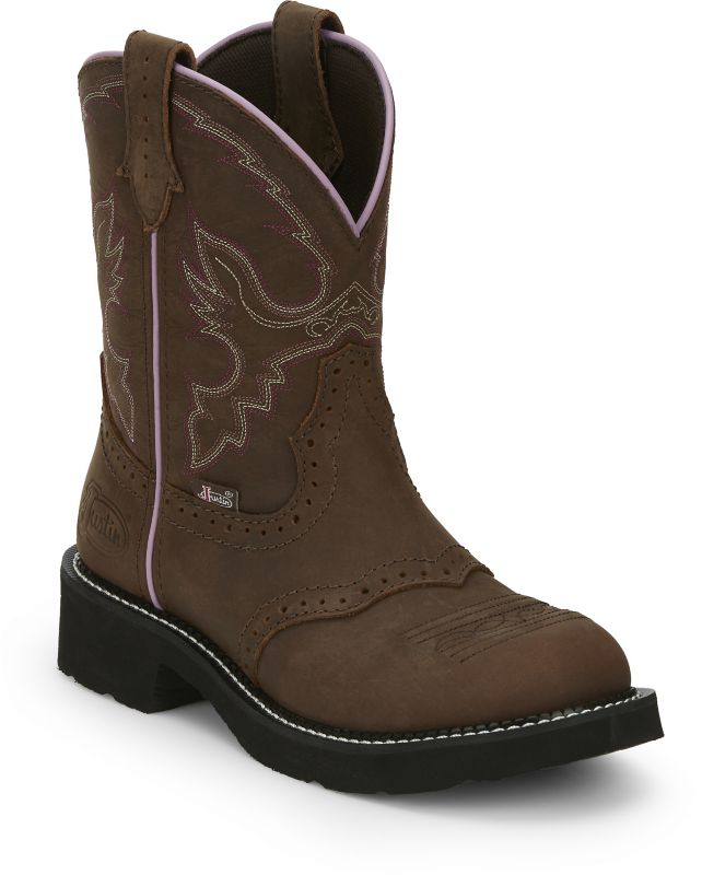 Justin Ladies Gypsy Gemma 8in Round Toe Boots 6.5 -  JUSTIN BRANDS INC, GY9903 B 65