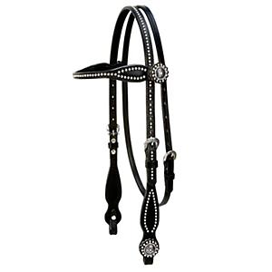 WEAVER LEATHER HEADSTALL BRIDLE HORSE WESTERN WORKING 