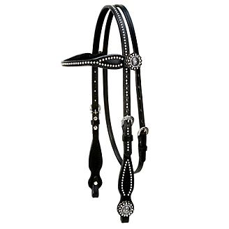 Hackamore Curb Strap Black English Leather Wither/Return Strap 
