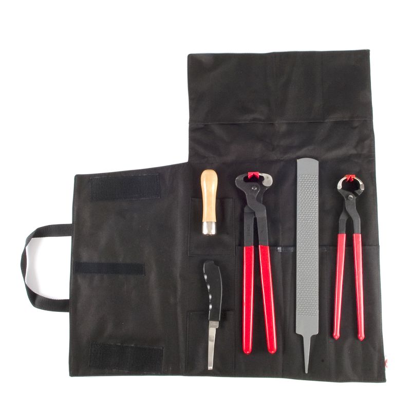 Equine Hoof Care Tool Kit And Apron for Horse Farriers. 