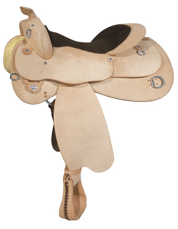 Circle Y Roughout Trainer Saddle 16 Wide