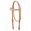 American Saddlery Scalloped Ostrich Headstall