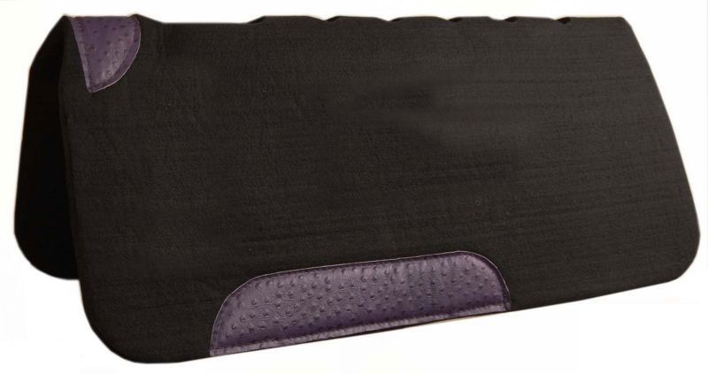 6443-PU American Saddlery Ostrich Wool Saddle Pad Purple sku 6443-PU