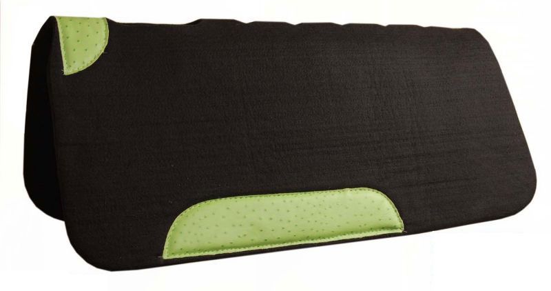 6443-LG American Saddlery Ostrich Wool Saddle Pad Lime sku 6443-LG