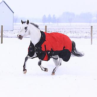 Winter Horse Turnout Blanket-Waterproof-Snuggit Neck-1200D-Grey Sizes 69"-84" 