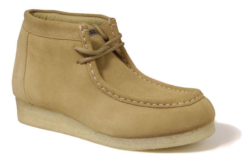 chukka boots with white soles