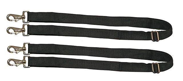 Elastic Replacement Leg Straps for Blankets With Thumb Knob Snaps