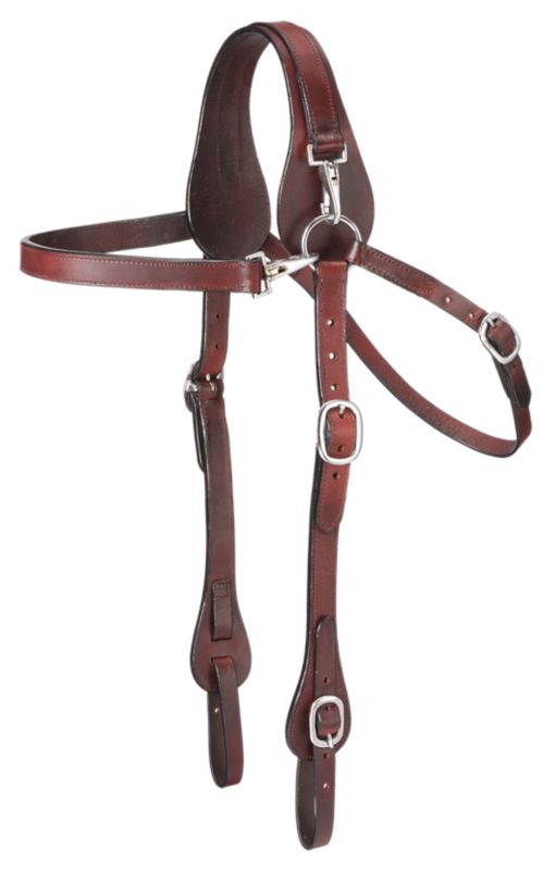 Tough1 Leather Mule Browband Headstall