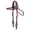 Tough-1 Leather Mule Browband Headstall