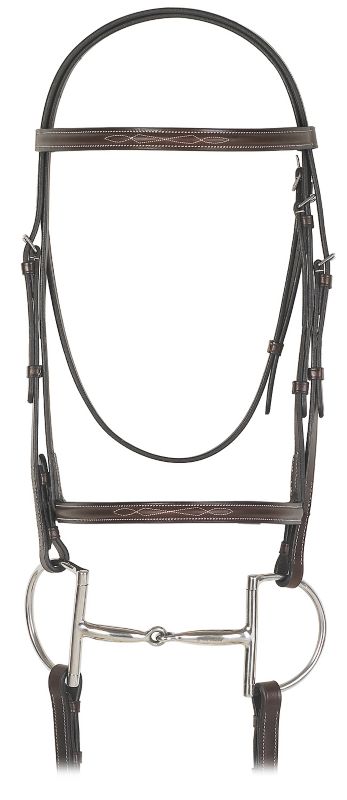 Camelot Gold Fancy Raised Bridle Full Austr Nut