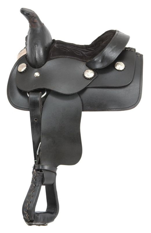 King Series Mini Smooth Western Saddle Black