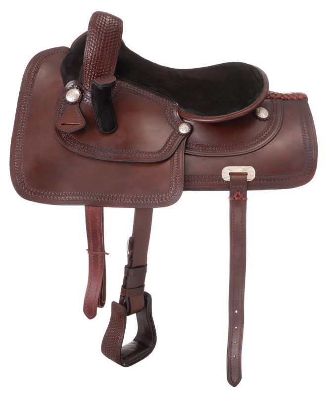 Royal King Basket Border Side Saddle Dark Oil