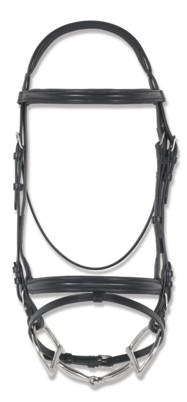 Ovation Leather Comfort Crown Bridle Cob Black