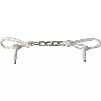 Classic Equine String Tie Chain Curb Strap