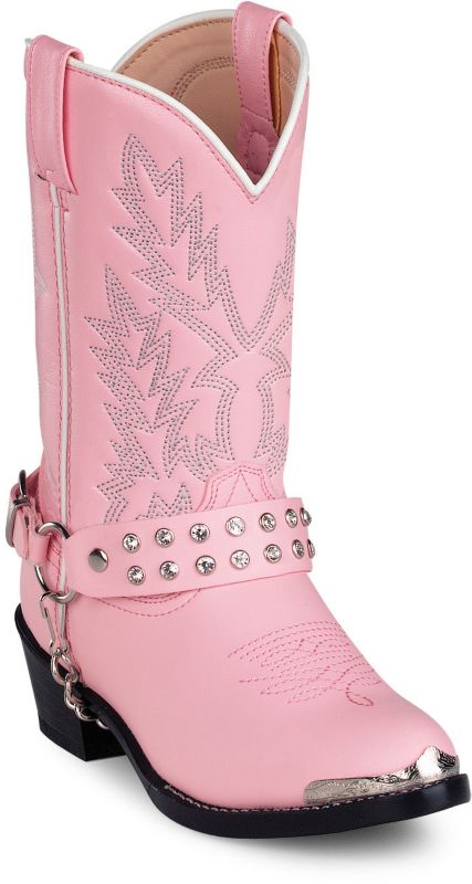 Durango Kids Pink Rhinestone Western Boots