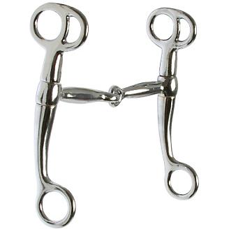 HEEPDD Snaffle Western Stainless Steel Black Bit Snaffle Copper Curb Stiff-Bit Jointed Mouth 