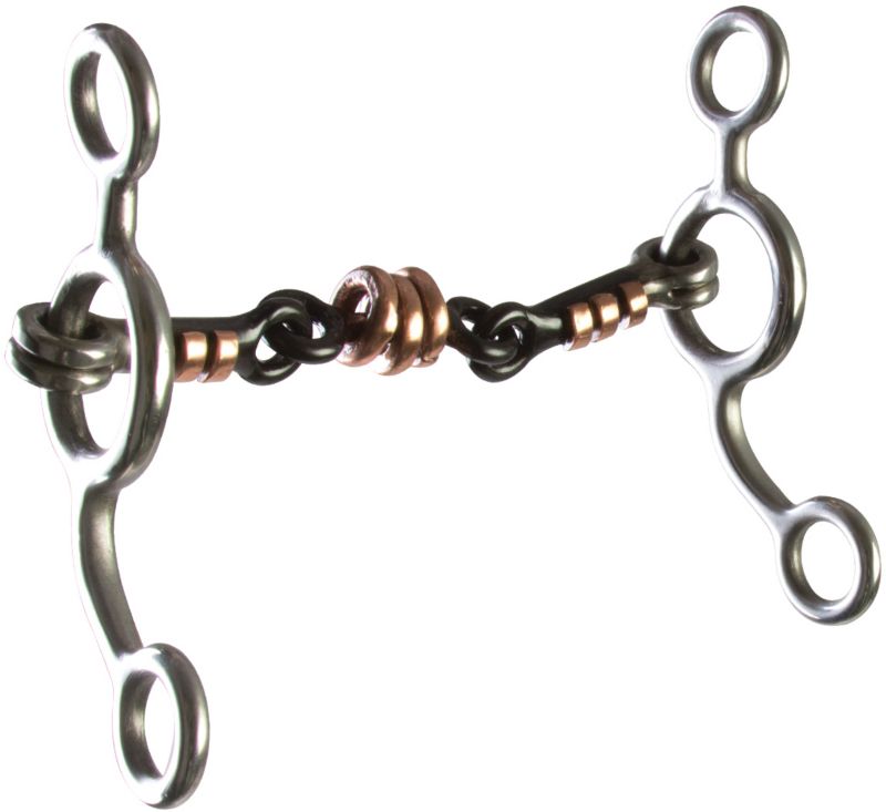 177006 Westen SS Dogbone Copper Ring Short Gag Bit sku 177006