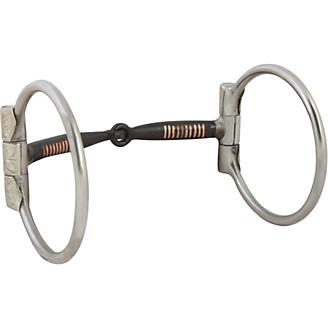 C-1-UI 5" Hilason Western Stainless Steel Ring Horse Copper Mouth Snaffle Bit