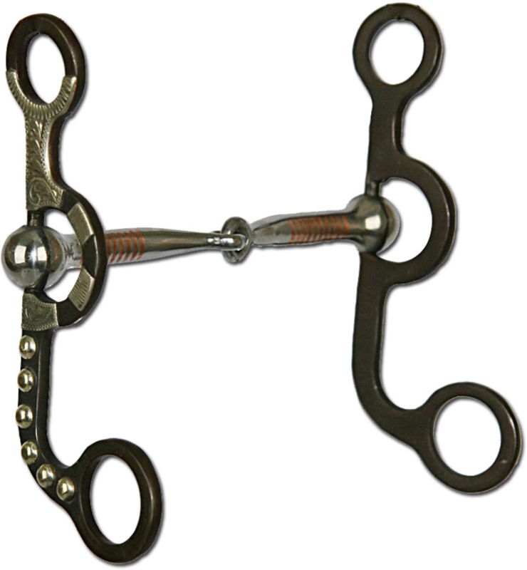 Western AT Silver Dot Snaffle Argentine Bit