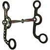 Western AT Silver Dot Snaffle Argentine Bit