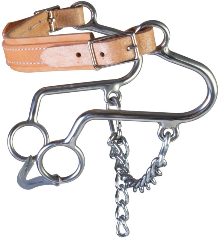 Western SS Leather Nose Little S Hackamore